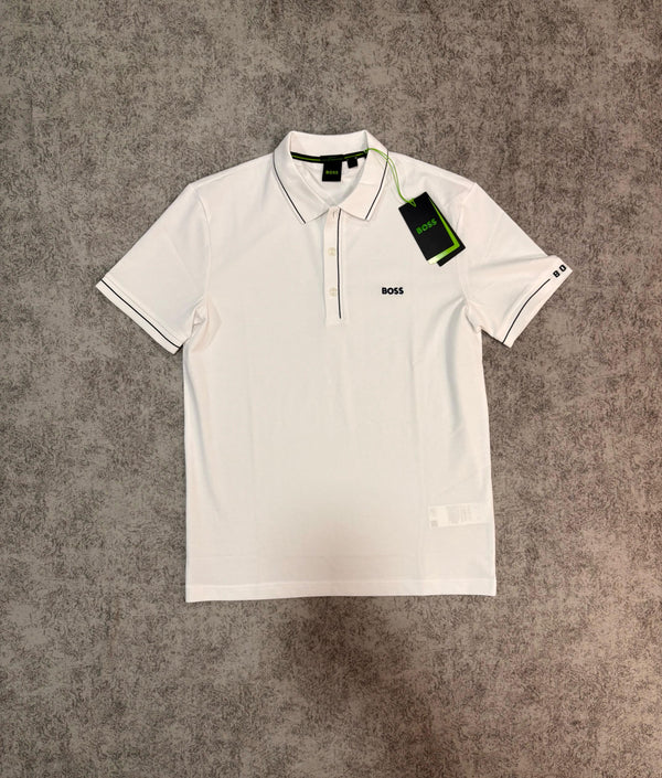 CAMISA TIPO POLO BLANCA HUGO BOSS